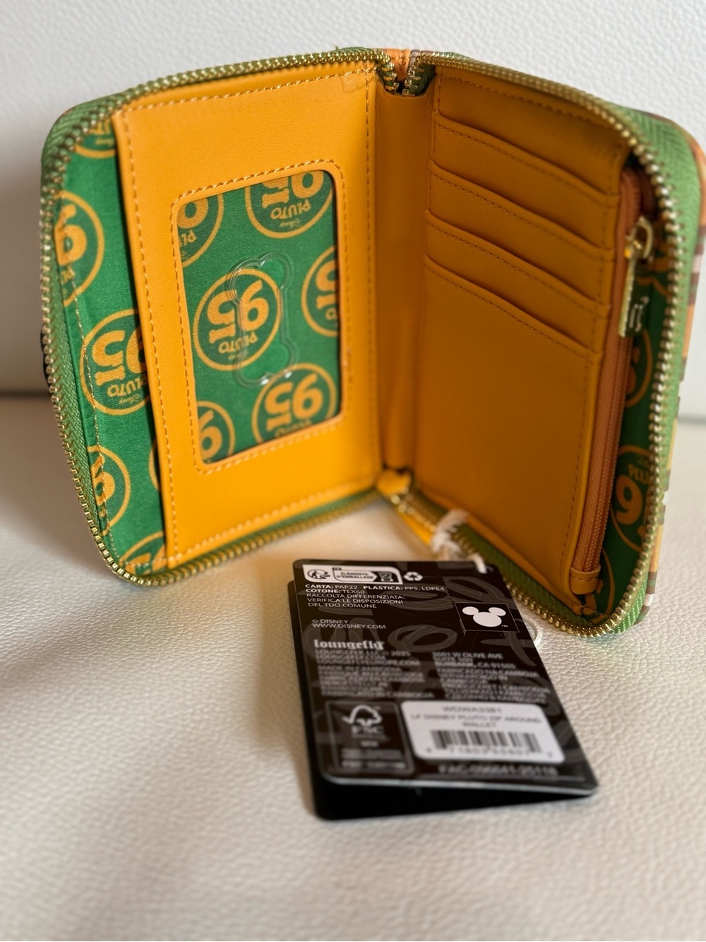 Loungefly Disney Pluto 95th Anniversary Zip Around Wallet - Picture 5 of 10